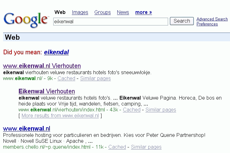 Google nummer 1 rank