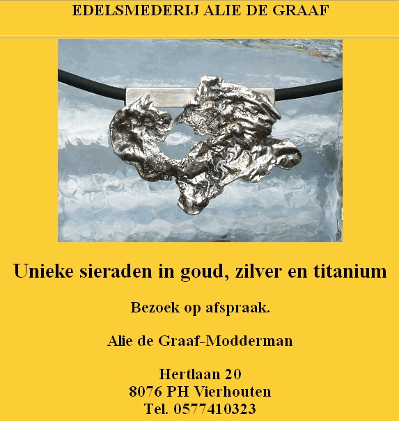 Edelsmederij Alie de Graaf Hertlaan Vierhouten